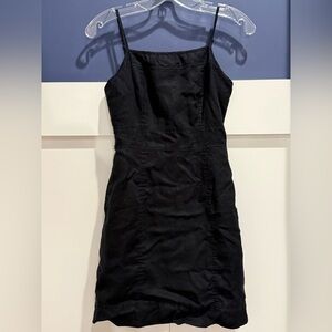 Juicy Couture Black Spaghetti-Strap Woven Mini Dress Size S (no tag)